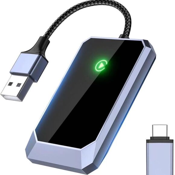 NWT Wireless Carplay Adapter Converts Wired to Wireless Adapter for iPhone - Picture 1 of 9